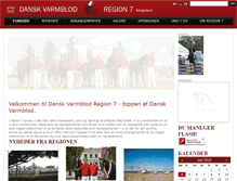 Tablet Screenshot of dvregion7.dk